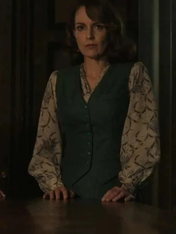 A Haunting in Venice 2023 Tina Fey Green Vest