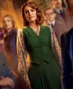A Haunting in Venice 2023 Tina Fey Green Vest