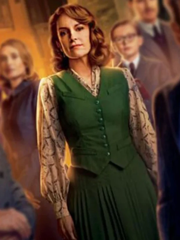 A Haunting in Venice 2023 Tina Fey Green Vest