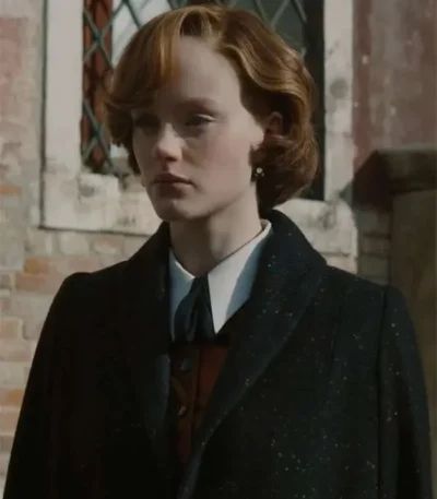 A Haunting in Venice Emma Laird Black Trench Coat