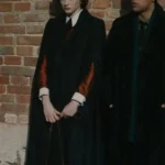 A Haunting in Venice Emma Laird Black Trench Coat