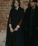 A Haunting in Venice Emma Laird Black Trench Coat