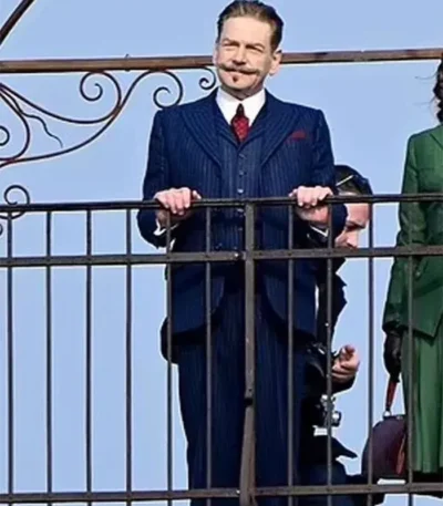 A Haunting in Venice Kenneth Branagh Blue Suit
