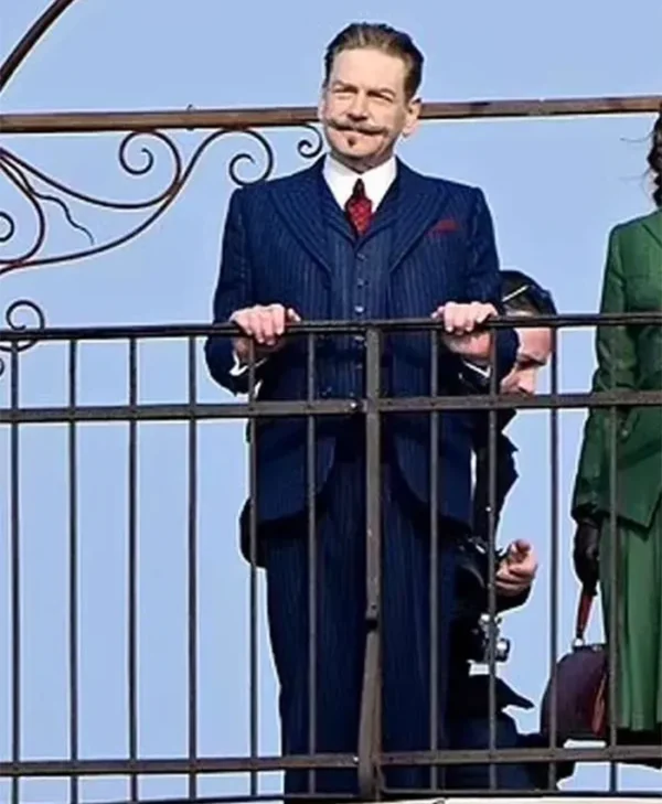 A Haunting in Venice Kenneth Branagh Blue Suit