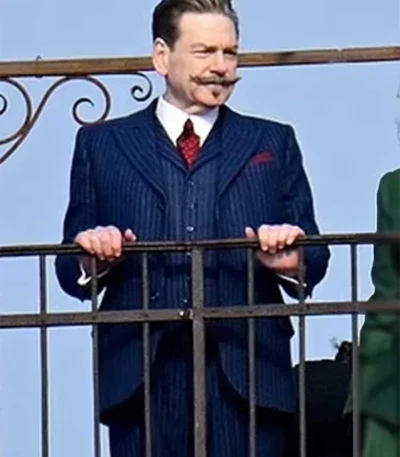 A Haunting in Venice Kenneth Branagh Blue Suit