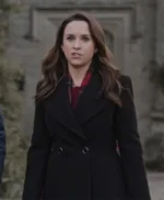 A Merry Scottish Christmas 2023 Lacey Chabert Black Coat