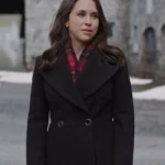 A Merry Scottish Christmas 2023 Lacey Chabert Black Coat