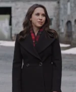 A Merry Scottish Christmas 2023 Lacey Chabert Black Coat