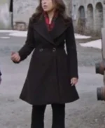 A Merry Scottish Christmas 2023 Lacey Chabert Black Coat