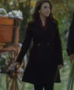 A Merry Scottish Christmas 2023 Lacey Chabert Black Coat