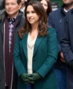A Merry Scottish Christmas 2023 Lacey Chabert Wool Coat