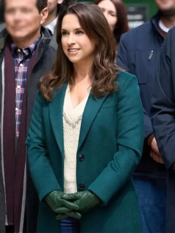 A Merry Scottish Christmas 2023 Lacey Chabert Wool Coat