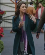 A Merry Scottish Christmas 2023 Lacey Chabert Wool Coat