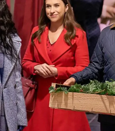 A Merry Scottish Christmas Lacey Chabert Red Coat