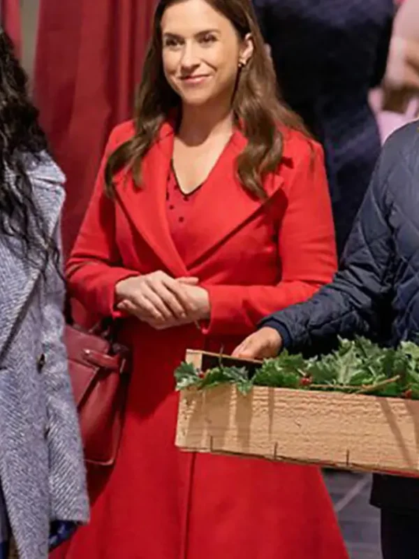A Merry Scottish Christmas Lacey Chabert Red Coat
