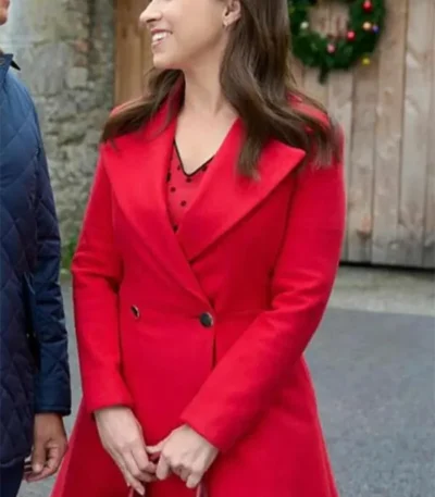 A Merry Scottish Christmas Lacey Chabert Red Coat