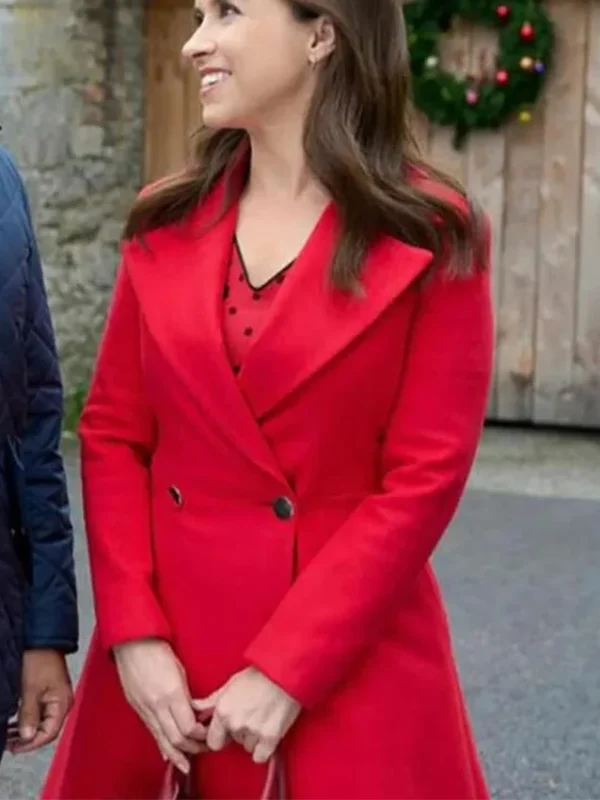 A Merry Scottish Christmas Lacey Chabert Red Coat