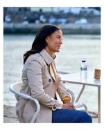 A Pinch Of Portugal 2023 Heather Hemmens Beige Coat