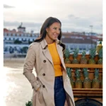 A Pinch Of Portugal 2023 Heather Hemmens Beige Coat