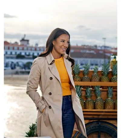 A Pinch Of Portugal 2023 Heather Hemmens Beige Coat