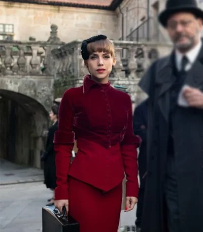 A Private Affair Marina Quiroga Red Blazer
