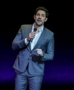 A Quiet Place: Day One John Krasinski Grey Blazer