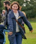 A Scottish Love Scheme Erica Durance Blue Jacket
