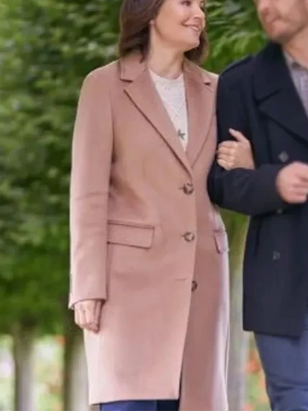 A Scottish Love Scheme Erica Durance Pink Trench Coat