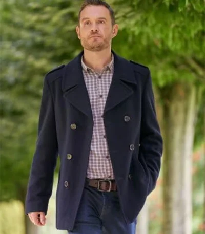 A Scottish Love Scheme Jordan Young Black Peacoat