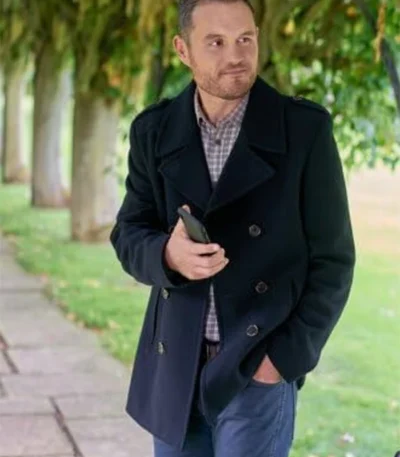 A Scottish Love Scheme Jordan Young Black Peacoat
