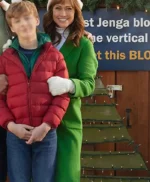 A World Record Christmas Nikki Deloach Green Trench Coat