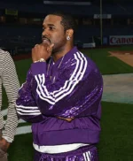 Yankee Stadium Event ASAP Ferg Adidas Purple Sequin Tracksuit