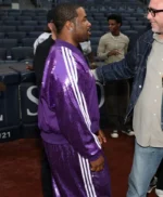 Yankee Stadium Event ASAP Ferg Adidas Purple Sequin Tracksuit