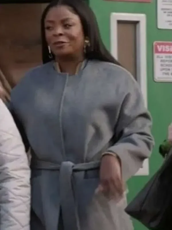 Abbott Elementary Ava Coleman Grey Wool Coat
