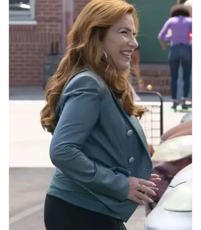 Abbott Elementary Melissa Schemmenti Leather Blazer