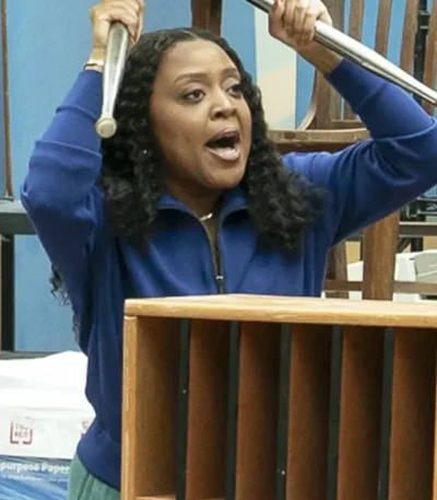 Abbott Elementary S05 Janine Teagues Blue Jacket