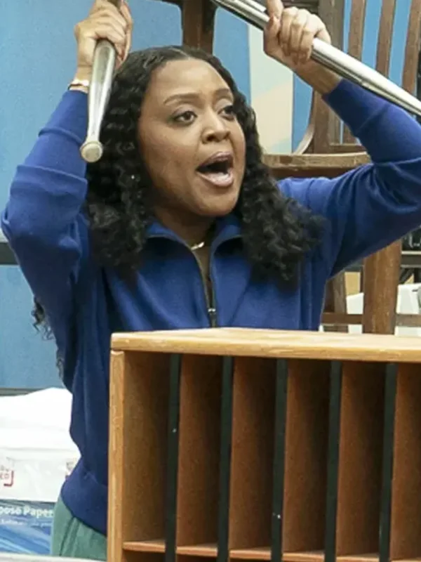 Abbott Elementary S05 Janine Teagues Blue Jacket
