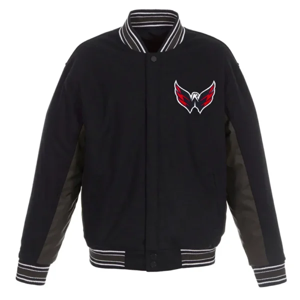 Accent Washington Capitals Varsity Black-Charcoal Jacket