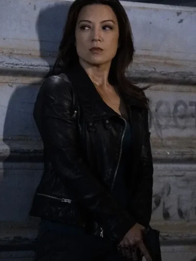 Agents Of Shield Ming Na Wen Black Leather Jacket