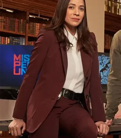 Dania Ramirez Alert Missing Persons Unit Burgundy Blazer