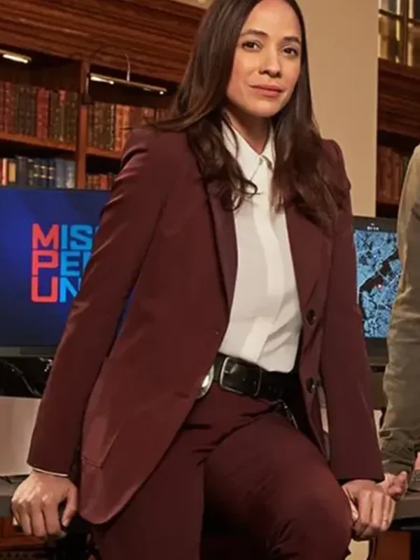 Dania Ramirez Alert Missing Persons Unit Burgundy Blazer