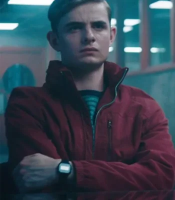 Alex Rider Otto Farrant Maroon Cotton Jacket