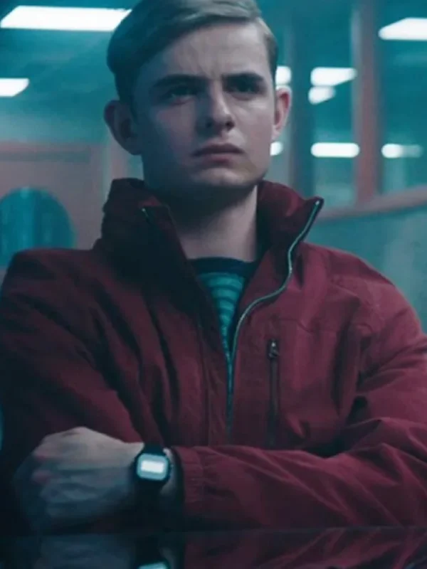 Alex Rider Otto Farrant Maroon Cotton Jacket