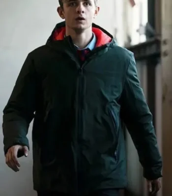 Alex Rider Otto Farrant Green Hooded Jacket