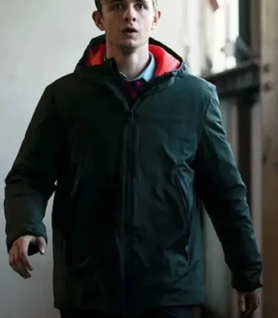 Alex Rider Otto Farrant Green Hooded Jacket