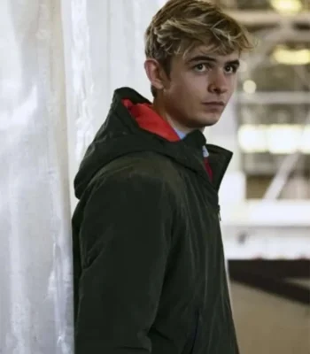 Alex Rider Otto Farrant Green Hooded Jacket