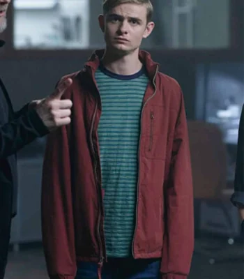 Alex Rider Otto Farrant Maroon Cotton Jacket