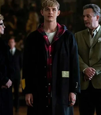Alex Rider Otto Farrant Woolen Black Coat
