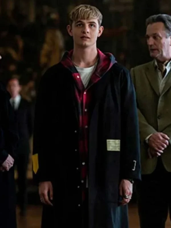 Alex Rider Otto Farrant Woolen Black Coat