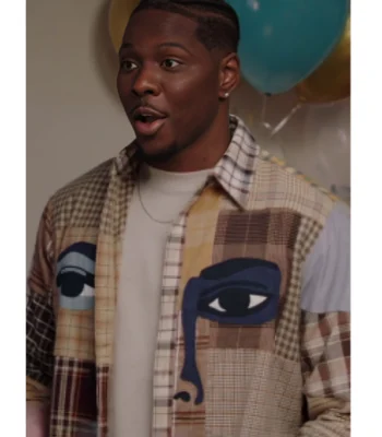 Cam Watkins All American Homecoming S03 Eye Plaid Shacket